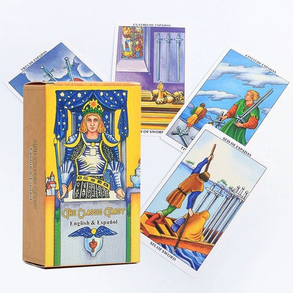 The Classic Tarot (edição em inglês e espanhol) | Edição de colecionadores de tarô Rider-Waite | Símbolos Tradicionais do Tarô